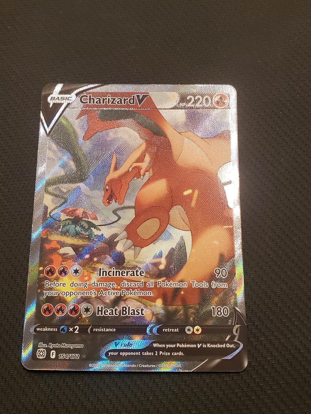 Pokemon Charizard V Trading Card